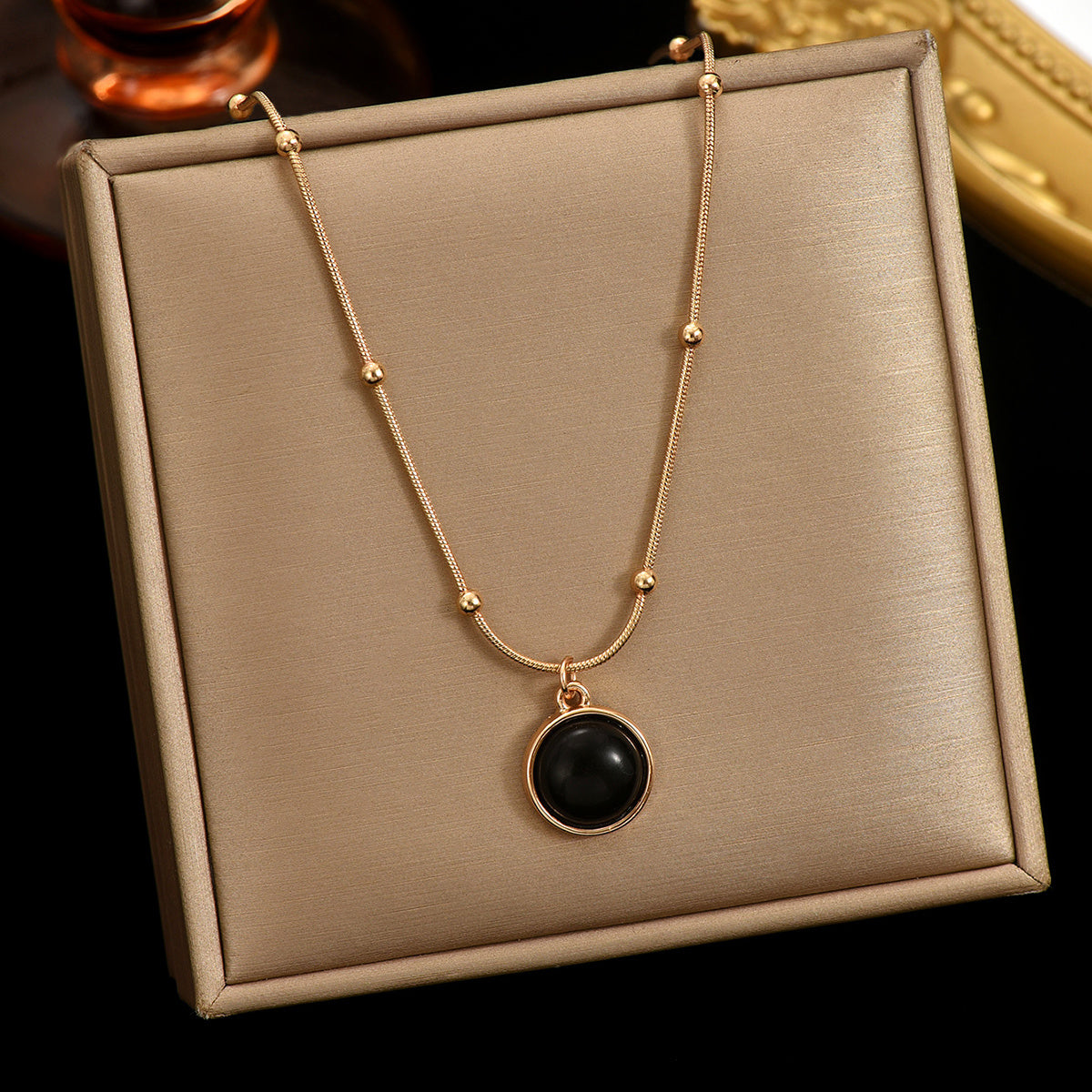 18K Gold Minimalist Stainless Steel Necklace – Hypoallergenic, Sustainable Jewelry