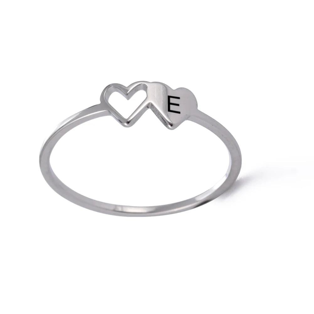 Initial Heart Ring - Size 7