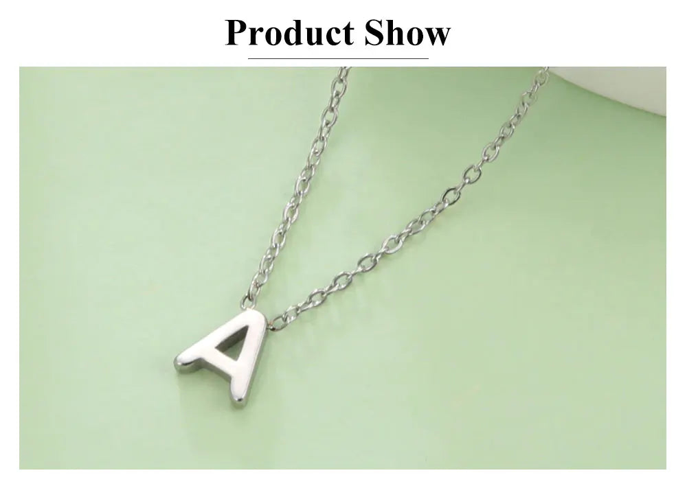 Minimalist Initial Letter Necklace