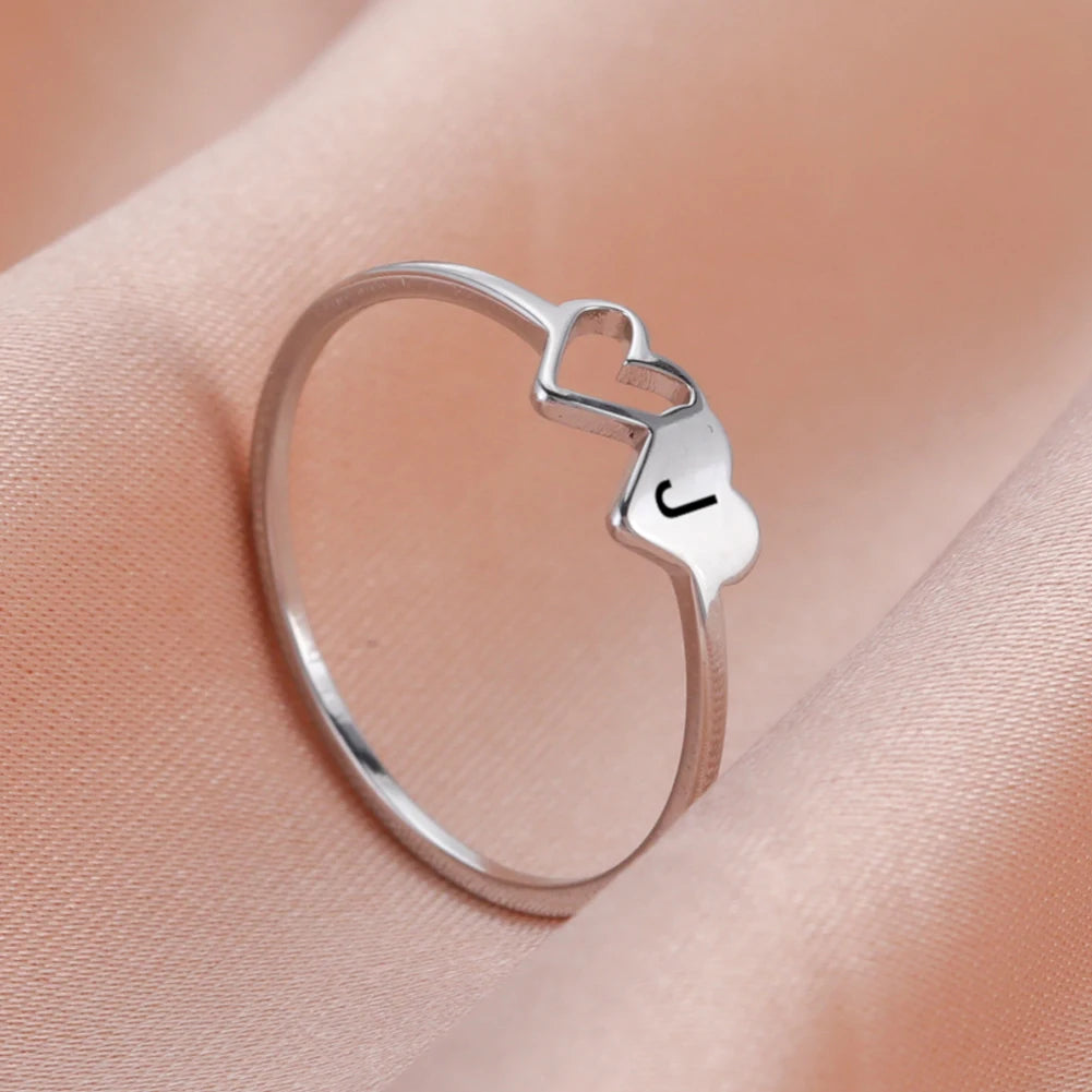 Initial Heart Ring - Size 9