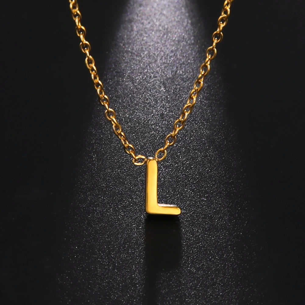 Minimalist Initial Letter Necklace