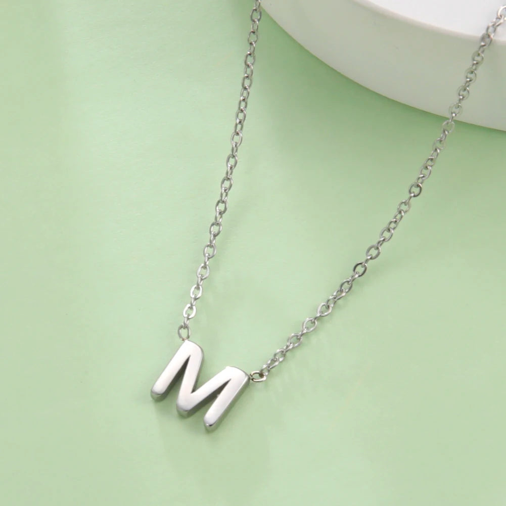 Minimalist Initial Letter Necklace