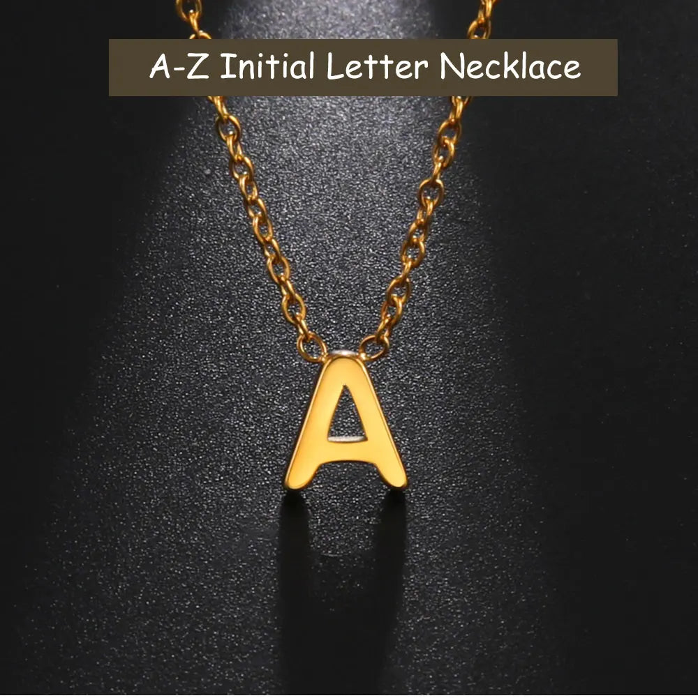 Minimalist Initial Letter Necklace