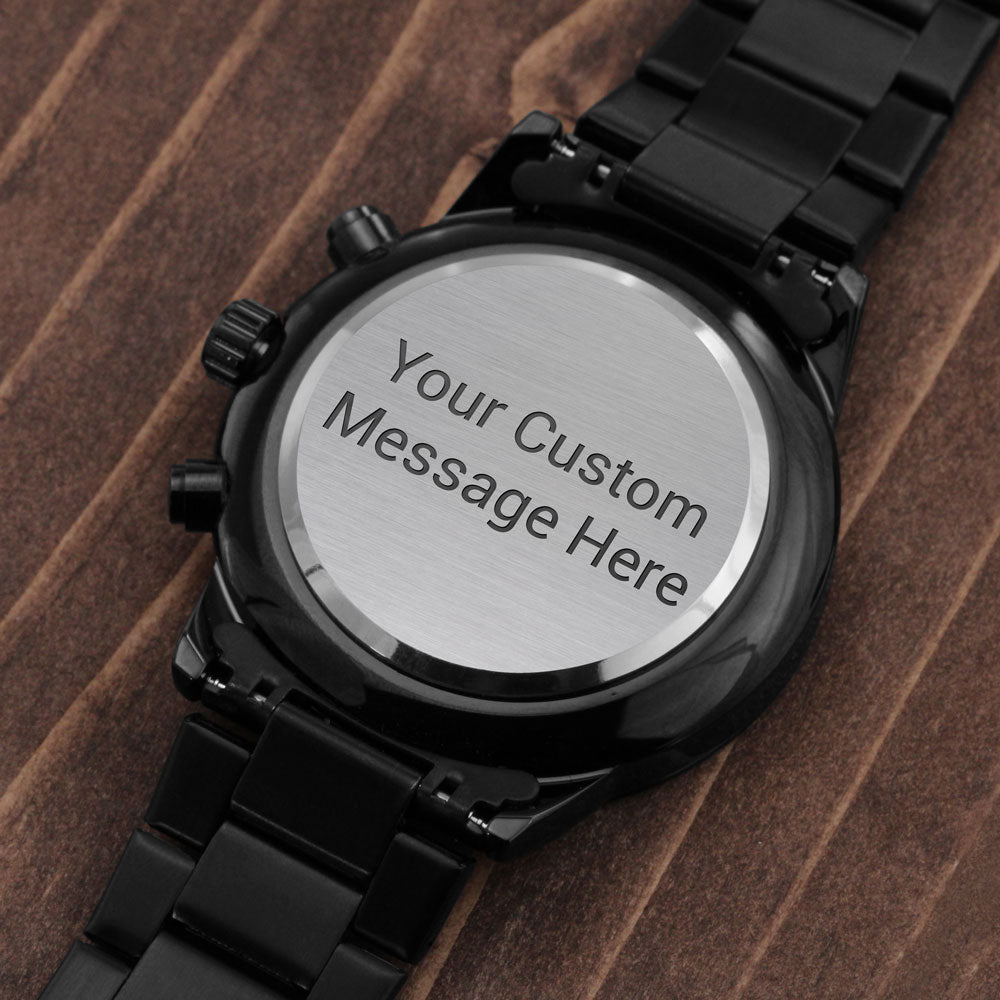 Precision Engraved Chronograph Watch