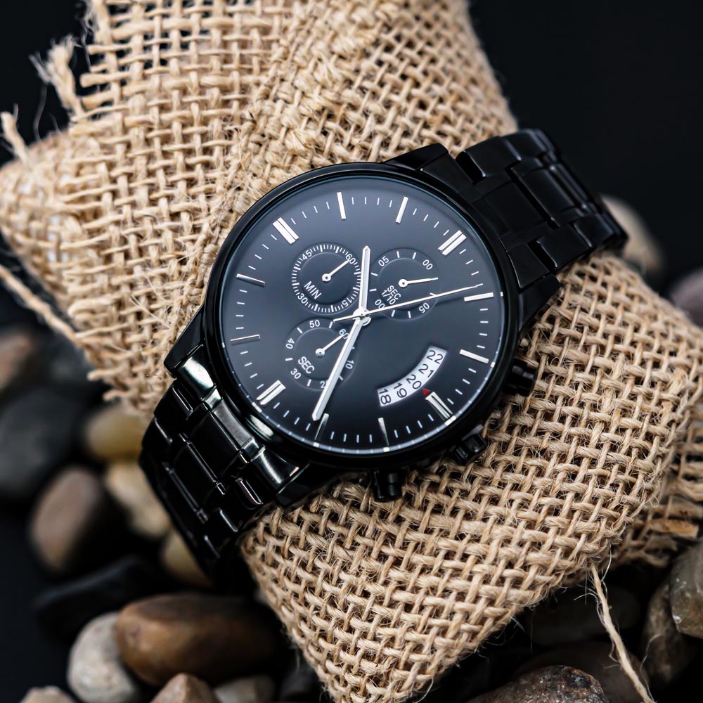Precision Engraved Chronograph Watch