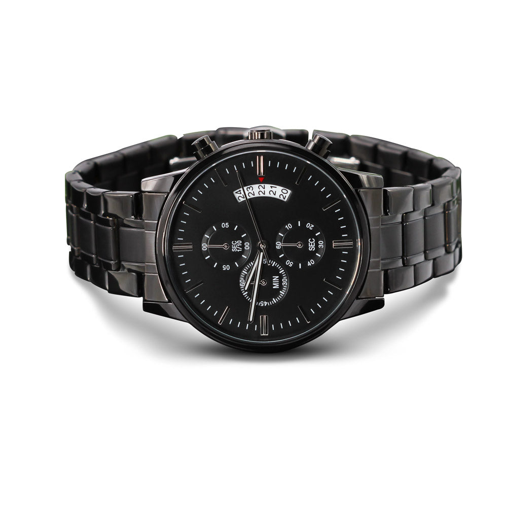 Precision Engraved Chronograph Watch
