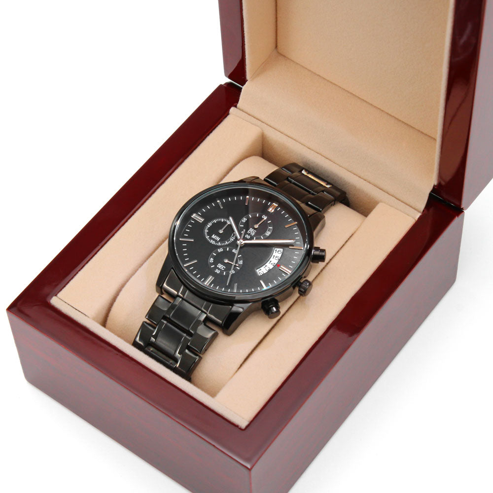 Precision Engraved Chronograph Watch