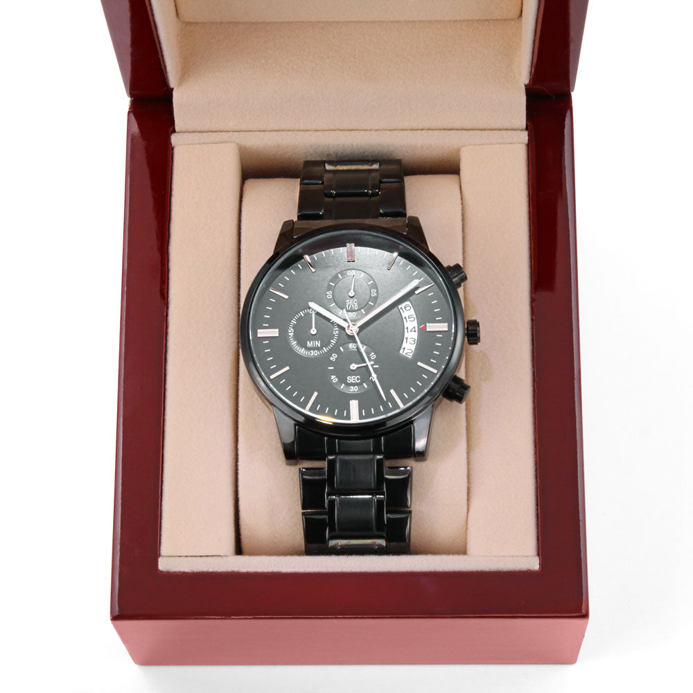 Precision Engraved Chronograph Watch
