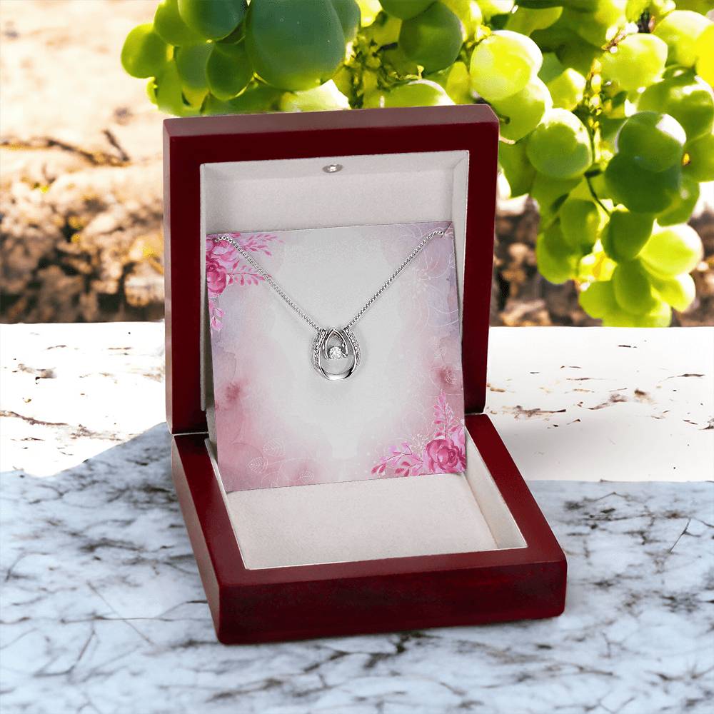 White Gold Floating Cubic Zirconia Necklace – Elegant Valentine’s Day Jewelry Gift
