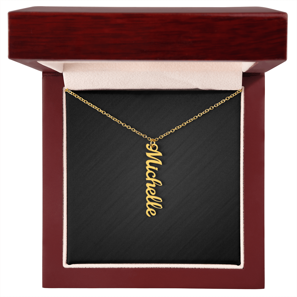 Personalized Vertical Multiple Name Necklace