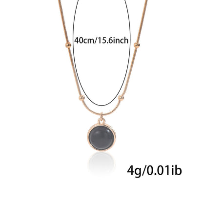 18K Gold Minimalist Stainless Steel Necklace – Hypoallergenic, Sustainable Jewelry