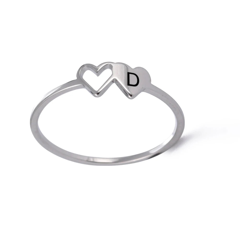 Initial Heart Ring - Size 7