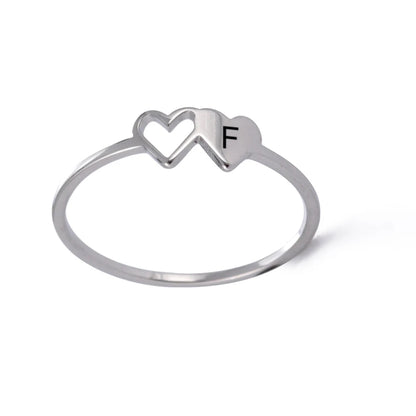 Initial Heart Ring - Size 7