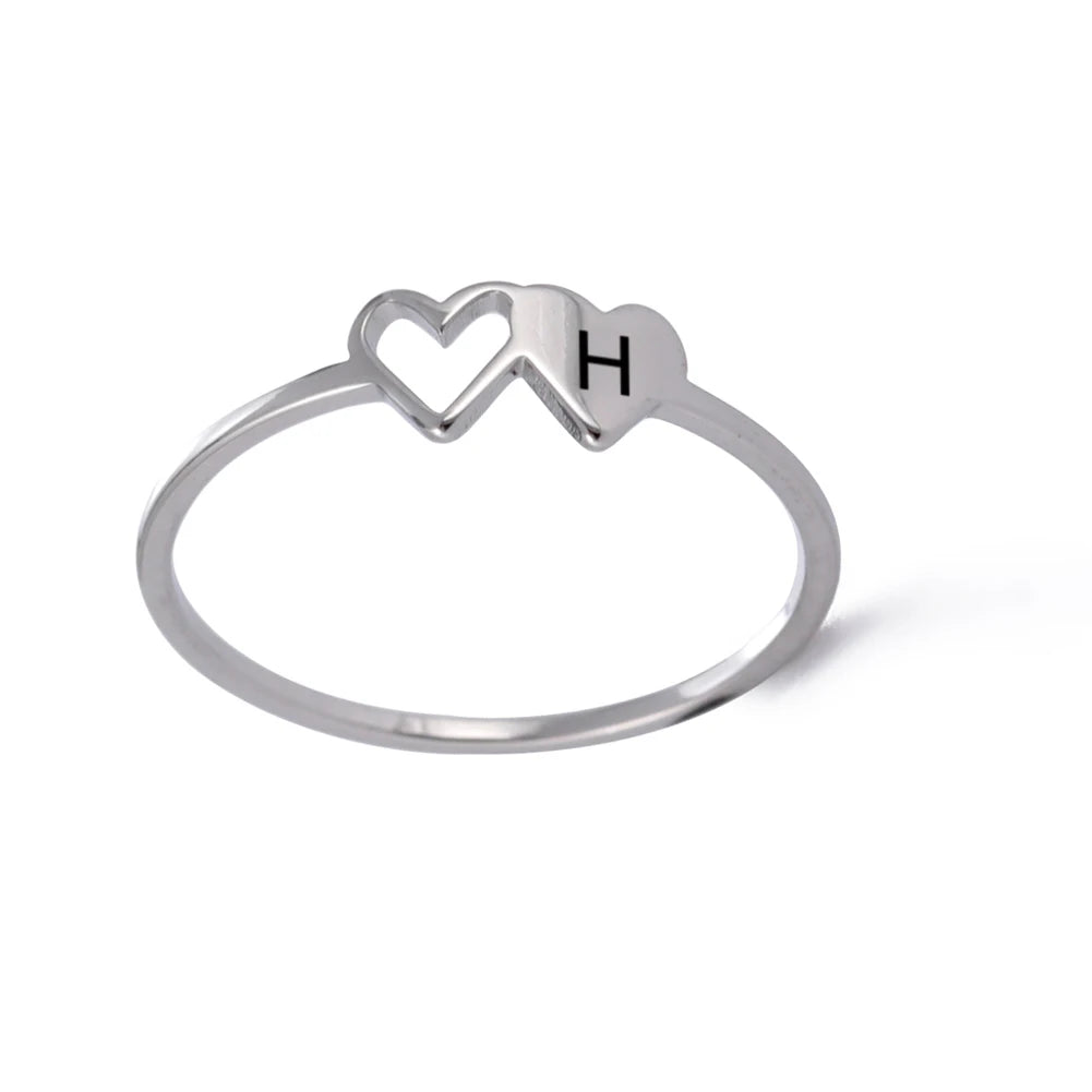 Initial Heart Ring - Size 7
