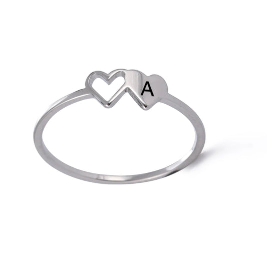 Initial Heart Ring - Size 11