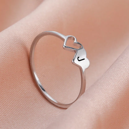 Initial Heart Ring - Size 7
