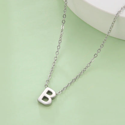 Minimalist Initial Letter Necklace