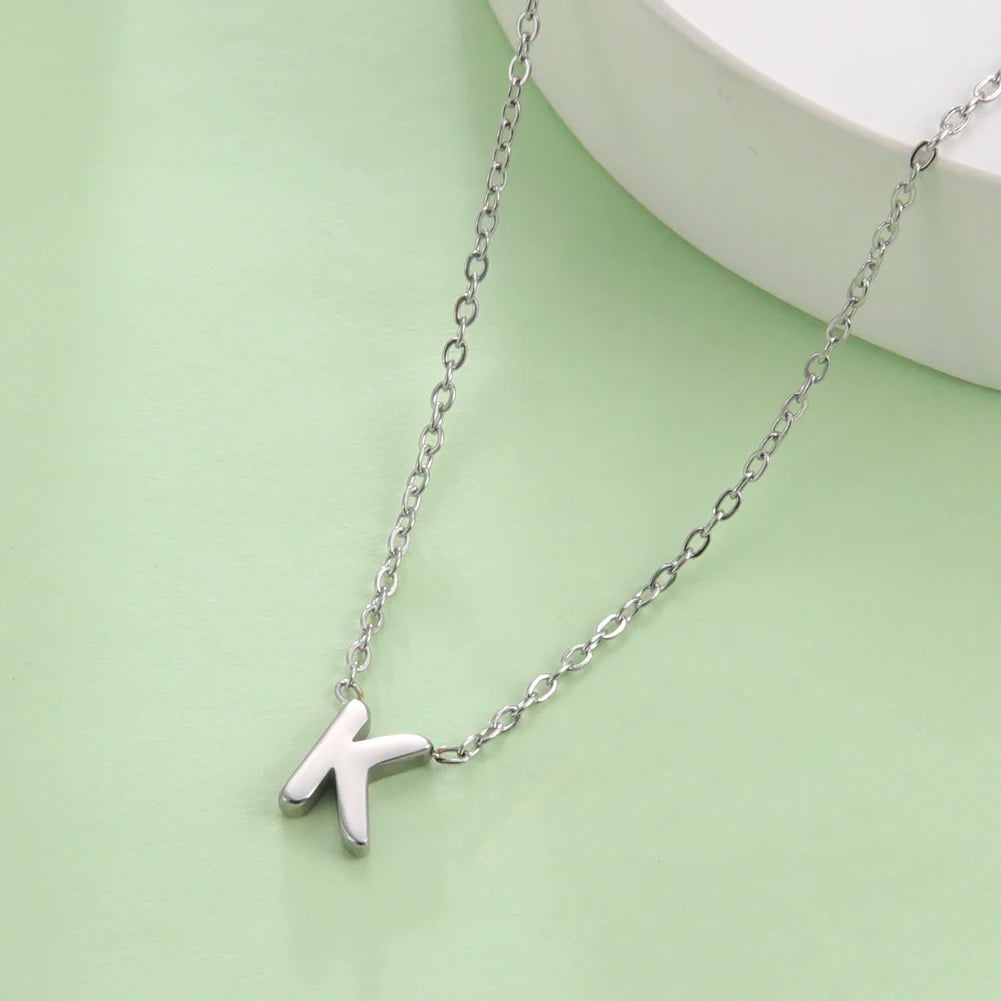 Minimalist Initial Letter Necklace