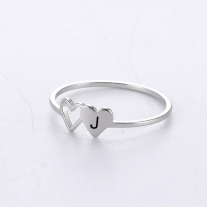 Initial Heart Ring - Size 7