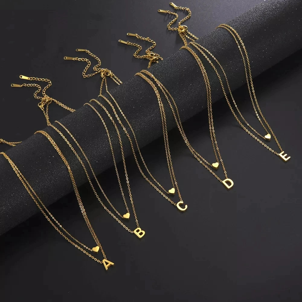 Minimalist Initial Letter Necklace