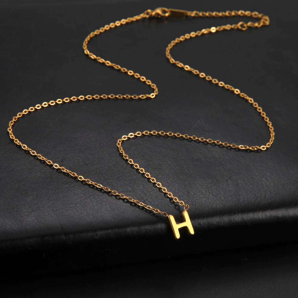 Minimalist Initial Letter Necklace