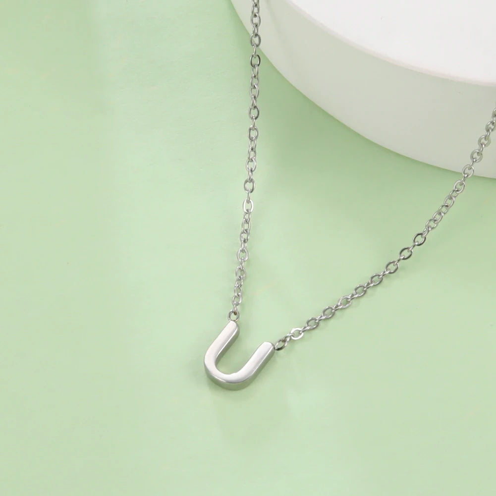Minimalist Initial Letter Necklace