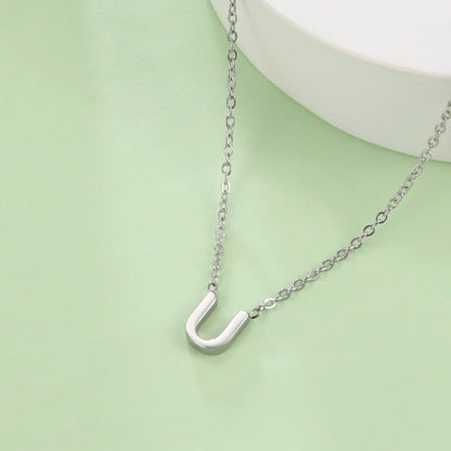 Minimalist Initial Letter Necklace
