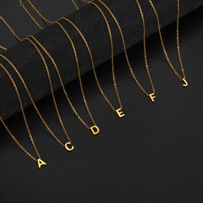 Minimalist Initial Letter Necklace