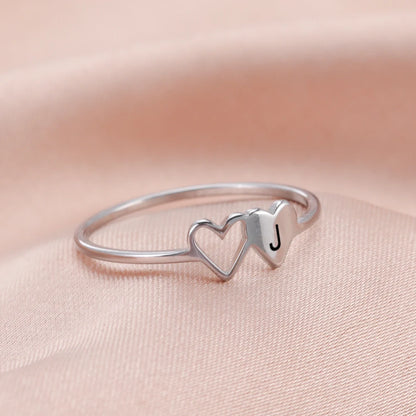 Initial Heart Ring - Size 7