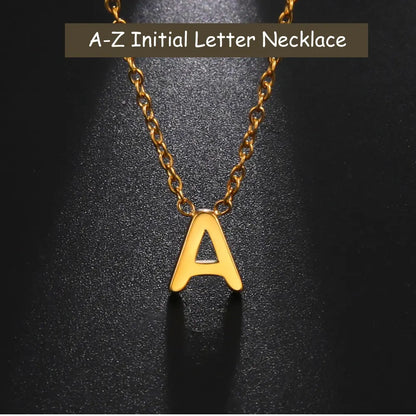 Minimalist Initial Letter Necklace