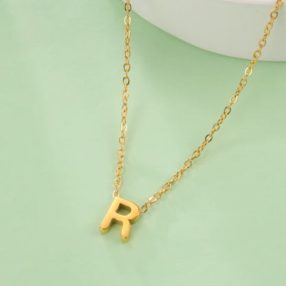 Minimalist Initial Letter Necklace