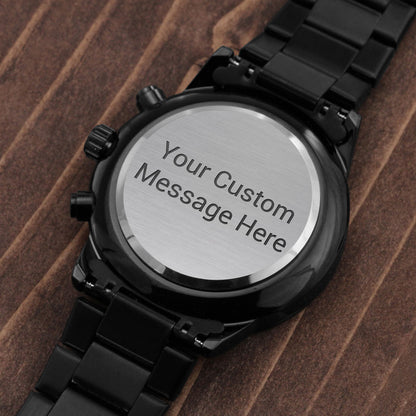 Precision Engraved Chronograph Watch