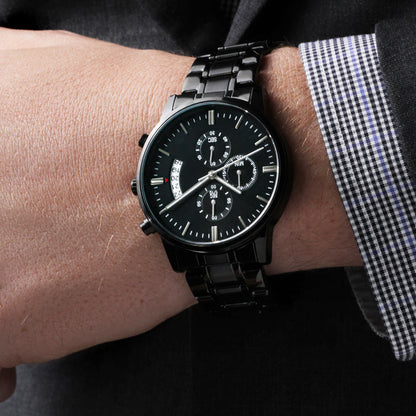 Precision Engraved Chronograph Watch