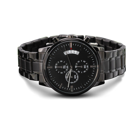 Precision Engraved Chronograph Watch