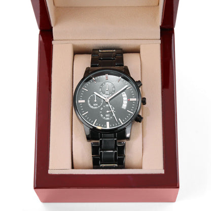 Precision Engraved Chronograph Watch