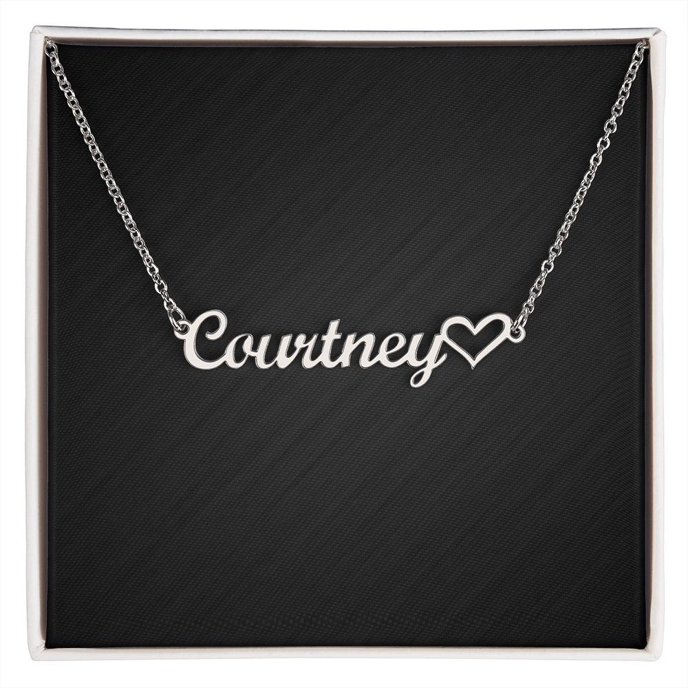 Personalized Heart Name Necklace