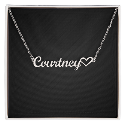 Personalized Heart Name Necklace
