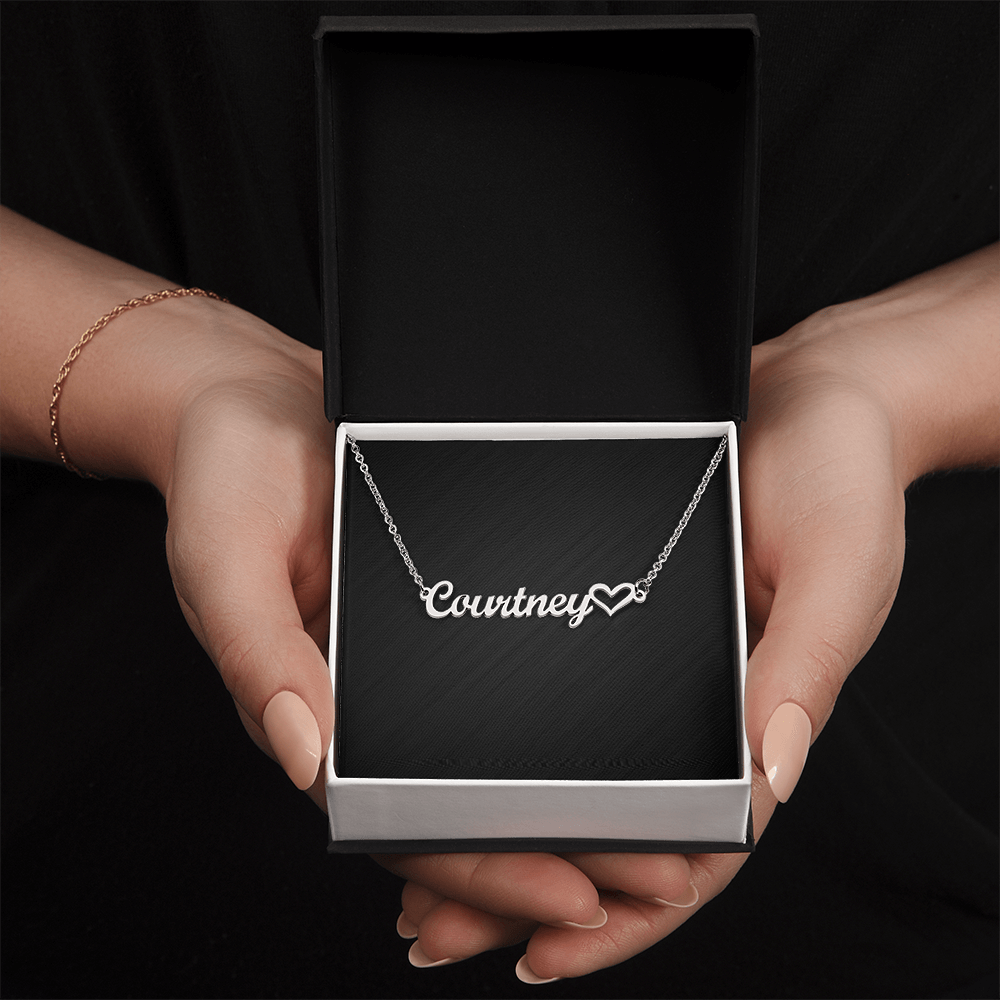 Personalized Heart Name Necklace