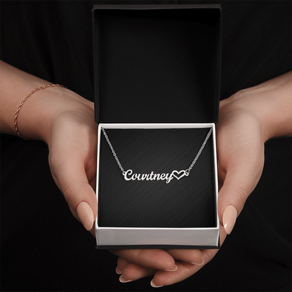 Personalized Heart Name Necklace