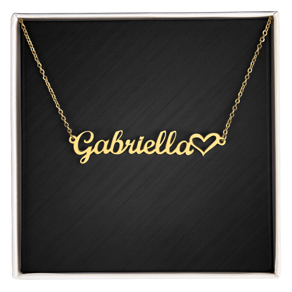 Personalized Heart Name Necklace