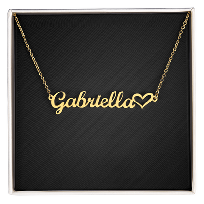 Personalized Heart Name Necklace