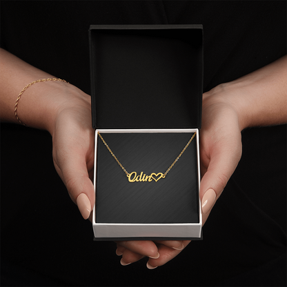 Personalized Heart Name Necklace