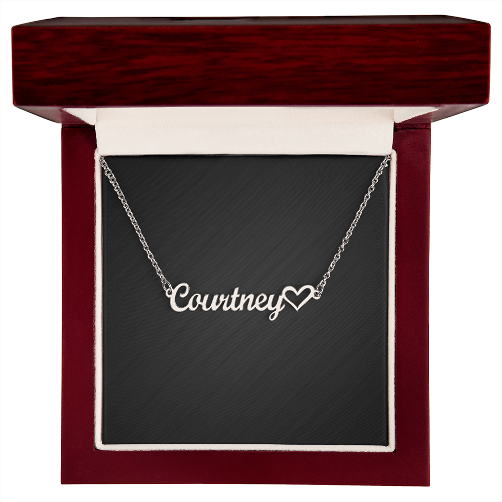 Personalized Heart Name Necklace