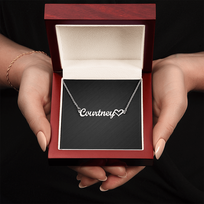 Personalized Heart Name Necklace