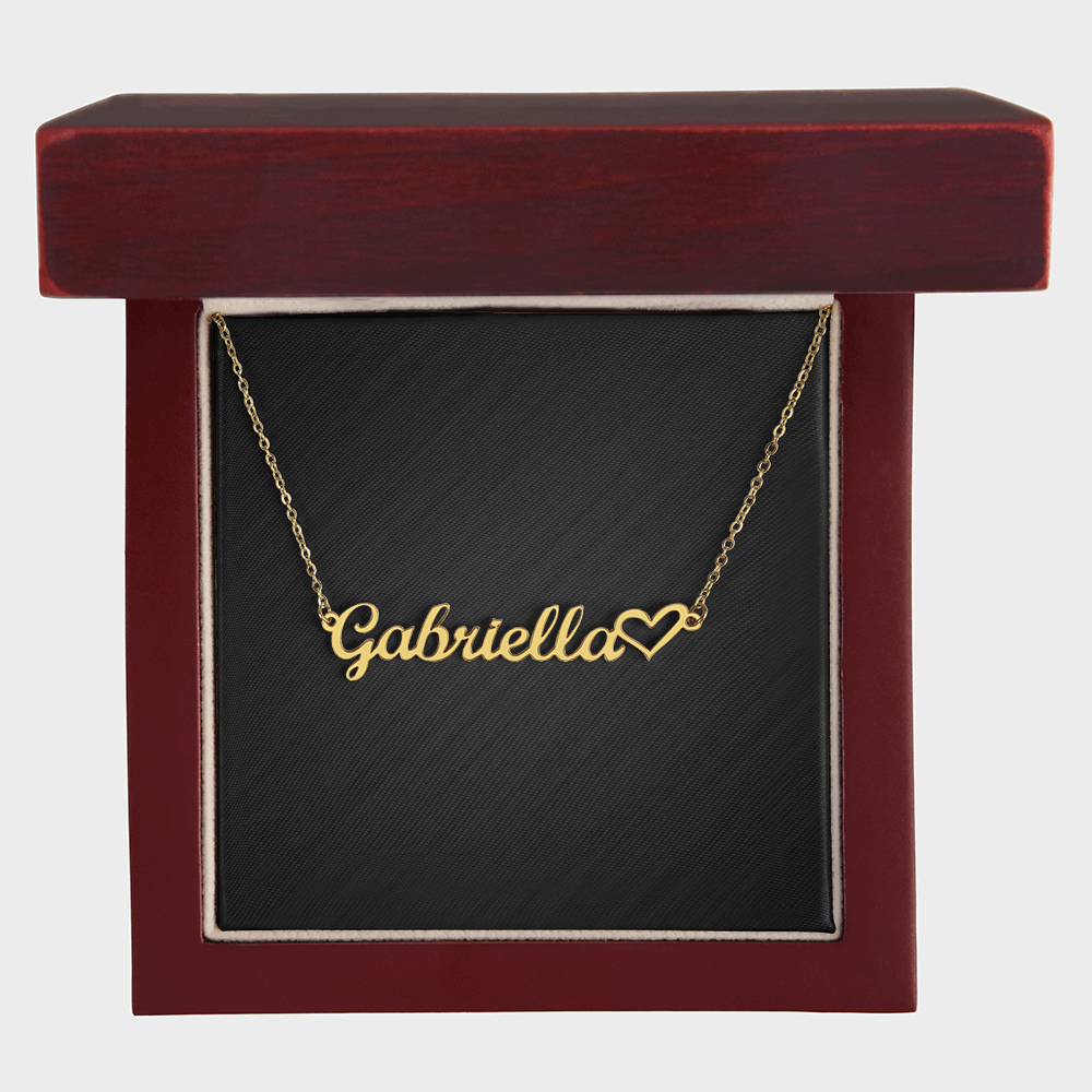 Personalized Heart Name Necklace