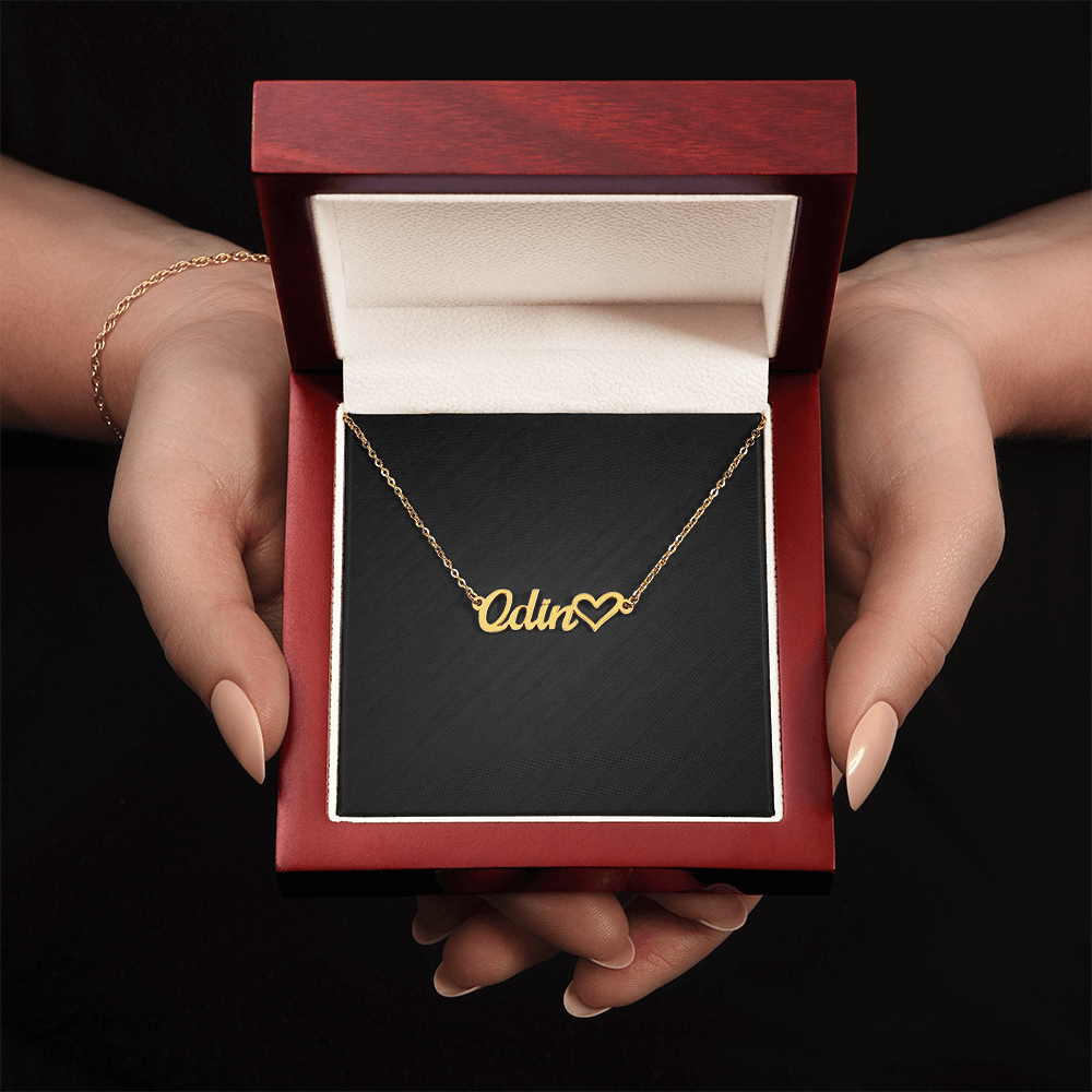 Personalized Heart Name Necklace