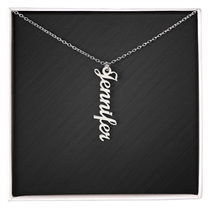 Personalized Vertical Name Necklace