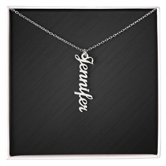 Personalized Vertical Name Necklace