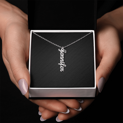 Personalized Vertical Name Necklace