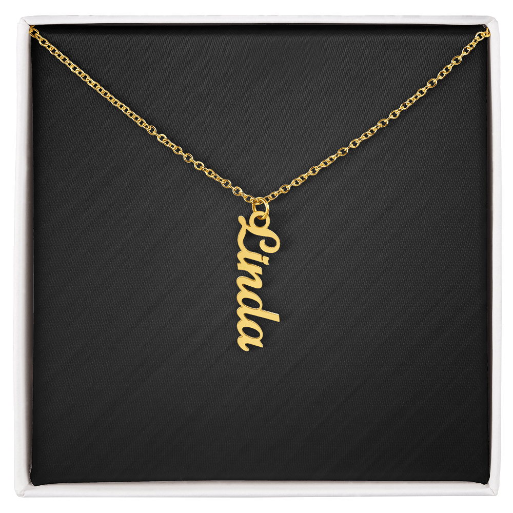 Personalized Vertical Name Necklace